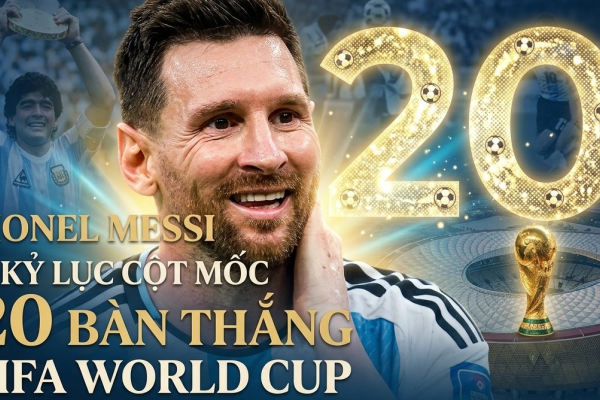 LIONEL MESSI & CỘT MỐC 20 BÀN THẮNG FIFA WORLD CUP