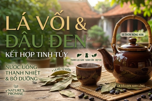 Bí Quyết Khỏe Đẹp với nước lá vối kết hợp đậu đen