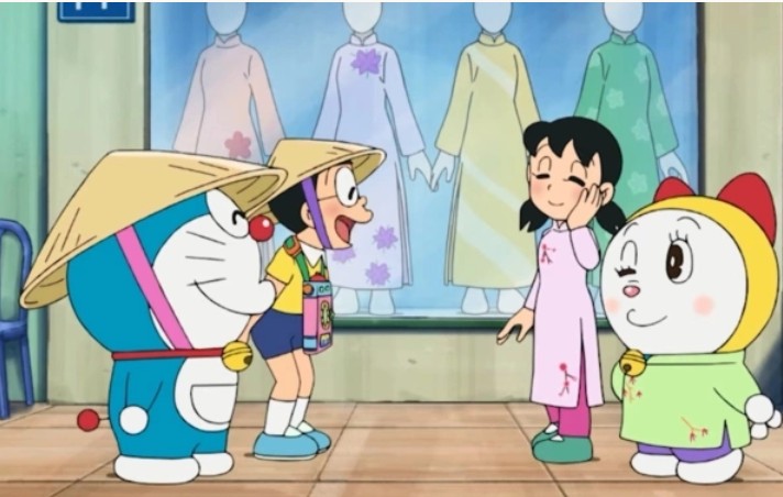 Doraemon, Nobita, XuKa & Chuyến Du Lịch Việt Nam - mặc Áo Dài, đội Nón Lá Gây Sốt Toàn Cầu