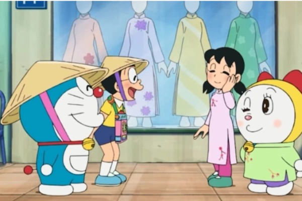 Doraemon, Nobita, XuKa & Chuyến Du Lịch Việt Nam - mặc Áo Dài, đội Nón Lá Gây Sốt Toàn Cầu